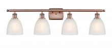  516-4W-AC-G381 - Castile - 4 Light - 36 inch - Antique Copper - Bath Vanity Light