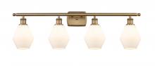  516-4W-BB-G651-6 - Cindyrella - 4 Light - 36 inch - Brushed Brass - Bath Vanity Light