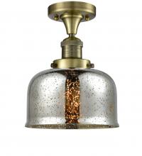  517-1CH-AB-G78-LED - Bell - 1 Light - 8 inch - Antique Brass - Semi-Flush Mount