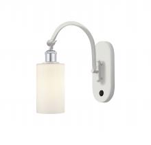 Innovations Lighting 518-1W-WPC-G801-LED - Clymer - 1 Light - 4 inch - White Polished Chrome - Sconce