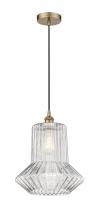 Innovations Lighting 616-1P-AB-G212-LED - Springwater - 1 Light - 12 inch - Antique Brass - Cord hung - Mini Pendant