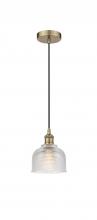 Innovations Lighting 616-1P-AB-G412-LED - Dayton - 1 Light - 6 inch - Antique Brass - Cord hung - Mini Pendant