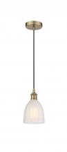  616-1P-AB-G441-LED - Brookfield - 1 Light - 6 inch - Antique Brass - Cord hung - Mini Pendant