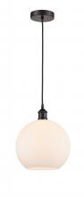 Innovations Lighting 616-1P-OB-G121-10-LED - Athens - 1 Light - 10 inch - Oil Rubbed Bronze - Cord hung - Mini Pendant