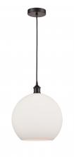 Innovations Lighting 616-1P-OB-G121-12-LED - Athens - 1 Light - 12 inch - Oil Rubbed Bronze - Cord hung - Mini Pendant