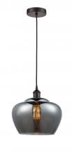 Innovations Lighting 616-1P-OB-G93-L-LED - Fenton - 1 Light - 11 inch - Oil Rubbed Bronze - Cord hung - Mini Pendant