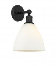  616-1W-BK-GBD-751 - Bristol - 1 Light - 8 inch - Matte Black - Sconce