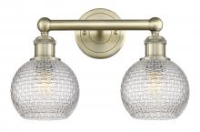 Innovations Lighting 616-2W-AB-G122C-6CL - Athens - 2 Light - 15 inch - Antique Brass - Bath Vanity Light