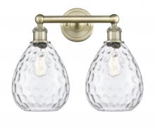  616-2W-AB-G372 - Waverly - 2 Light - 17 inch - Antique Brass - Bath Vanity Light