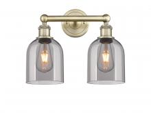  616-2W-AB-G558-6SM - Bella - 2 Light - 15 inch - Antique Brass - Bath Vanity Light