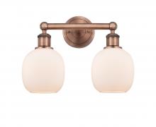  616-2W-AC-G101 - Belfast - 2 Light - 15 inch - Antique Copper - Bath Vanity Light