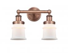  616-2W-AC-G181S - Canton - 2 Light - 14 inch - Antique Copper - Bath Vanity Light