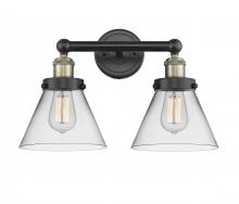  616-2W-BAB-G42 - Cone - 2 Light - 17 inch - Black Antique Brass - Bath Vanity Light