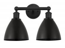  616-2W-BK-MBD-75-BK - Bristol - 2 Light - 17 inch - Matte Black - Bath Vanity Light