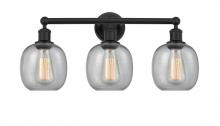  616-3W-BK-G104 - Belfast - 3 Light - 24 inch - Matte Black - Bath Vanity Light