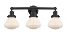  616-3W-BK-G321 - Olean - 3 Light - 25 inch - Matte Black - Bath Vanity Light