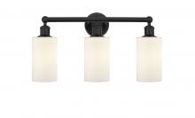  616-3W-BK-G801 - Clymer - 3 Light - 22 inch - Matte Black - Bath Vanity Light