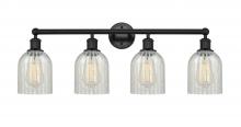  616-4W-BK-G2511 - Caledonia - 4 Light - 32 inch - Matte Black - Bath Vanity Light