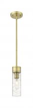  617-1S-AB-G617-8DE - Boreas - 1 Light - 3 inch - Antique Brass - Stem Hung - Mini Pendant