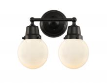  623-2W-BK-G201-6 - Beacon - 2 Light - 14 inch - Matte Black - Bath Vanity Light