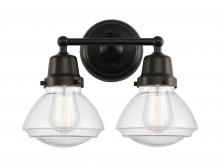  623-2W-BK-G324 - Olean - 2 Light - 15 inch - Matte Black - Bath Vanity Light