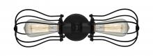  900-2W-BK-CE513-BK - Muselet - 2 Light - 19 inch - Matte Black - Bath Vanity Light