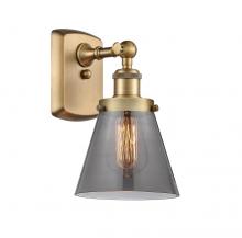  916-1W-BB-G63-LED - Cone - 1 Light - 6 inch - Brushed Brass - Sconce