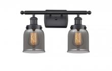  916-2W-BK-G53 - Bell - 2 Light - 16 inch - Matte Black - Bath Vanity Light