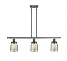  916-3I-BK-G58-LED - Bell - 3 Light - 36 inch - Matte Black - Stem Hung - Island Light