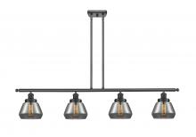  916-4I-BK-G173 - Fulton - 4 Light - 48 inch - Matte Black - Stem Hung - Island Light