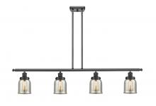  916-4I-BK-G58-LED - Bell - 4 Light - 48 inch - Matte Black - Stem Hung - Island Light