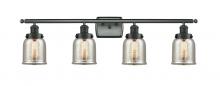  916-4W-BK-G58 - Bell - 4 Light - 36 inch - Matte Black - Bath Vanity Light