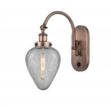  918-1W-AC-G165-LED - Geneseo - 1 Light - 7 inch - Antique Copper - Sconce