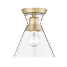  0511-FM BCB-CLR - Malta BCB Flush Mount in Brushed Champagne Bronze with Clear Glass Shade