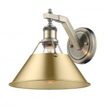  3306-1W AB-BCB - Orwell AB 1 Light Wall Sconce in Aged Brass with Brushed Champagne Bronze shade