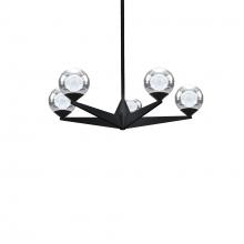  PD-82024-BK - Double Bubble Chandelier Light