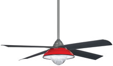  FS683L-RD - Minka Aire Shade - Custom Steel Red Shade