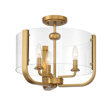  38156-014 - Campisi, 3LT Semiflush, Brass