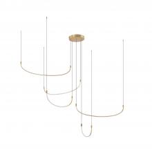  MP89570-BG - Talis 70-in Brushed Gold LED Multi Pendant