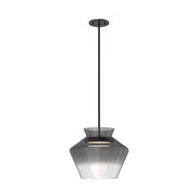  PD62013-BK/SM - Trinity 13-in Black/Smoked LED Pendant