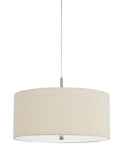  FX-3628-1P - 60W X 3 Addison Linen Drum Pendant