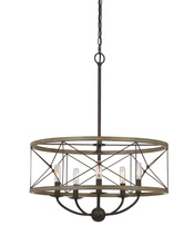  FX-3685-5 - 40W X 5 Modica Metal Pendant Fixture (Edison Bulbs Not included)