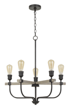  FX-3734-5 - 60W X 5 Sion Metal Chandelier