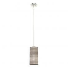  19239 - Hunter Solhaven Light Grey Oak and Brushed Nickel 1 Light Pendant Ceiling Light Fixture