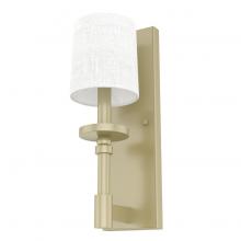 Hunter 19693 - Hunter Briargrove Modern Brass 1 Light Small Sconce Wall Light Fixture