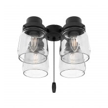  99386 - Hunter Original® 4 Light Accessory Fitter and Glass, Matte Black