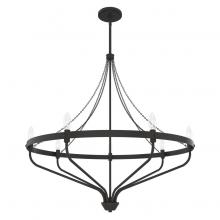 Hunter 19798 - Hunter Merlin Noble Bronze 7 Light Large Chandelier Ceiling Light Fixture