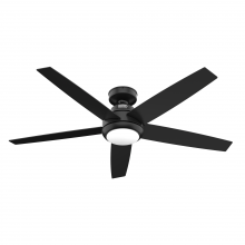  51694 - Hunter 52 inch Zayden Matte Black Ceiling Fan with LED Light Kit and Handheld Remote