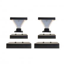  144iP2500KIT - Luxor Solar Post Cap Light â€“ Black 2 PK