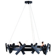 Vaxcel International H0264 - Wells 5 Light 28-in. Chandelier Matte Black